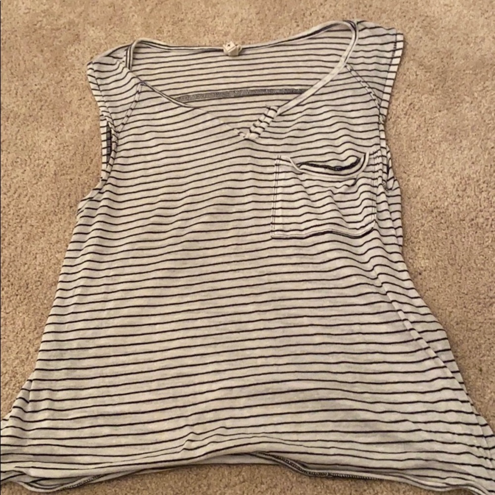 Free People Striped Tank top with Pocket